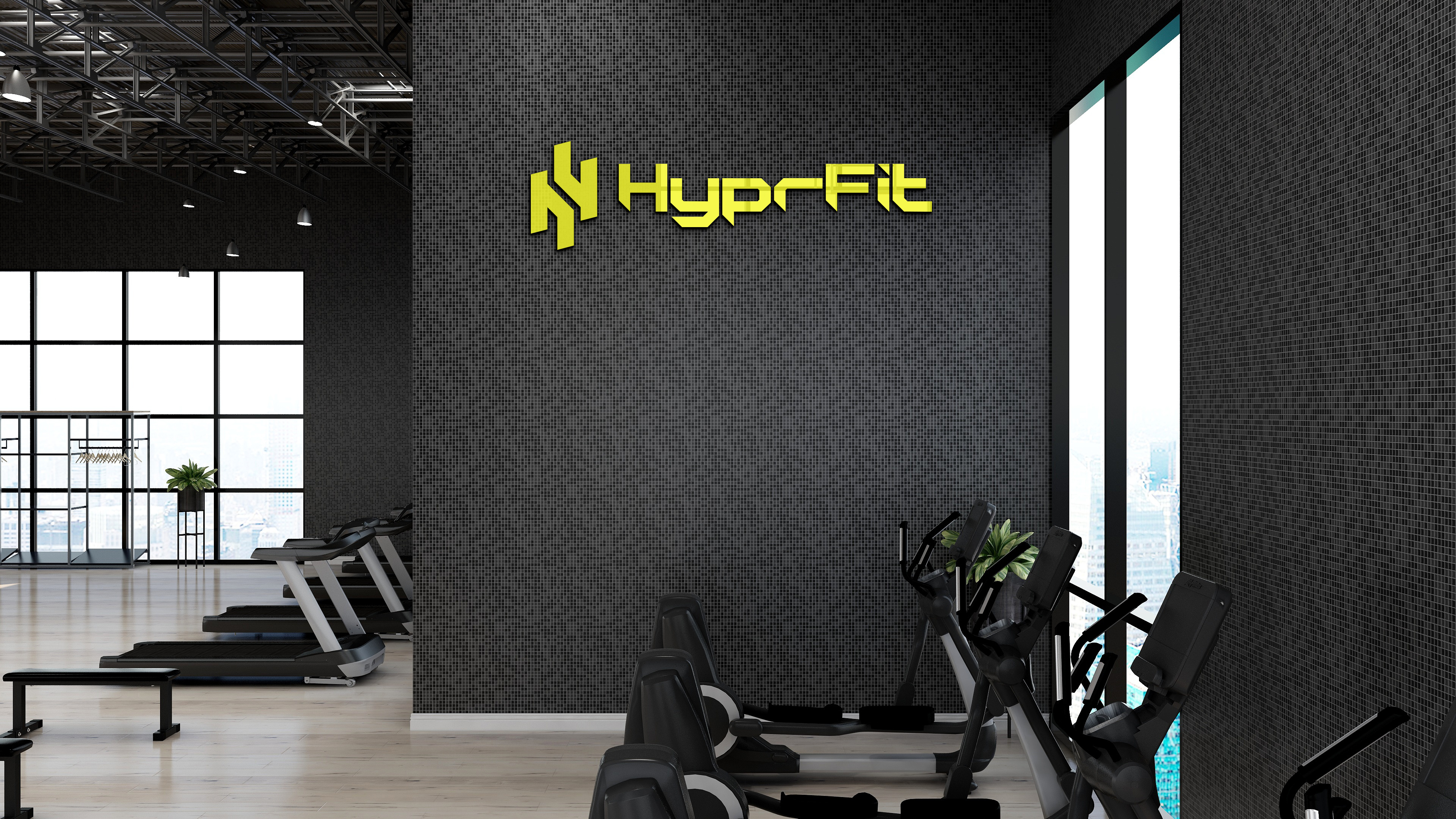 Modern Gym logo Fitness & Sports Brand Identity brand identity business branding custom logo fitness gym logo logo design minimalist monogram sports