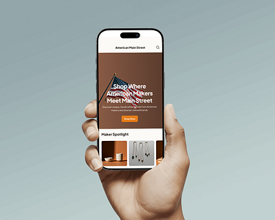 Marketplace Home Screen design ui