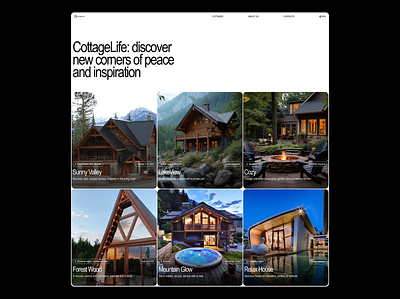 Website for Vacation Rentals branding design development site graphic design minimalism site ui ux vacation rentals website