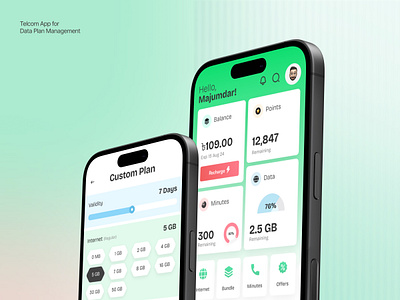 Telzen – Modern Data & Bill Payment App Interface app bill payment data plan data usage esim ios mobile app mobile application network provider network ui telco telecom telecom app telecom app ui telecom operator telecom ui telecommunication trending app ui design