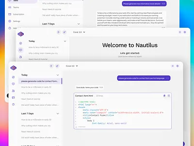 AI Chat (UI Concept) ai ai assistant ai chat ai web design clean minimalist web design