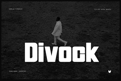 Divock Display Font bolder craft font custom font display typeface divock display font elegant fashion typeface foxtype logo magazine font minimal printing sans serif