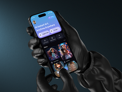 AI Video Generator App UI Design ai ai app ai powered app ai video app ai video generator app app design content creation app ios mobile mobile app mobile ui motion design app video generator