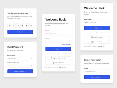 Secure & Simple Login Flow for Mobile Apps app design appdesign authentication clean authentication ui designed with simplicity dribbble forgotpassword live interactive prototype loginflow minimaldesign mobile app mobileappdesign modern auth flow modern authentication password reset. secure login flow simple login flow uidesign ux go hand uxdesign