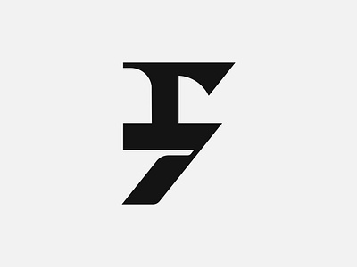 F & 7 Logo agency brand identity branding f 7 logo f logo illustration letter letter f lettering logo logo f minimal minimalist modern logo monogram rebrand saas teamography typeface typography