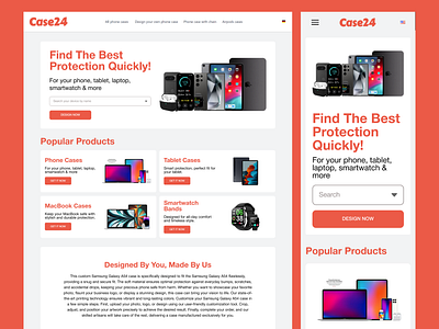 Case24 Landing Page app design branding design figma design graphic design illustration ui ui design ux ux design web design website design