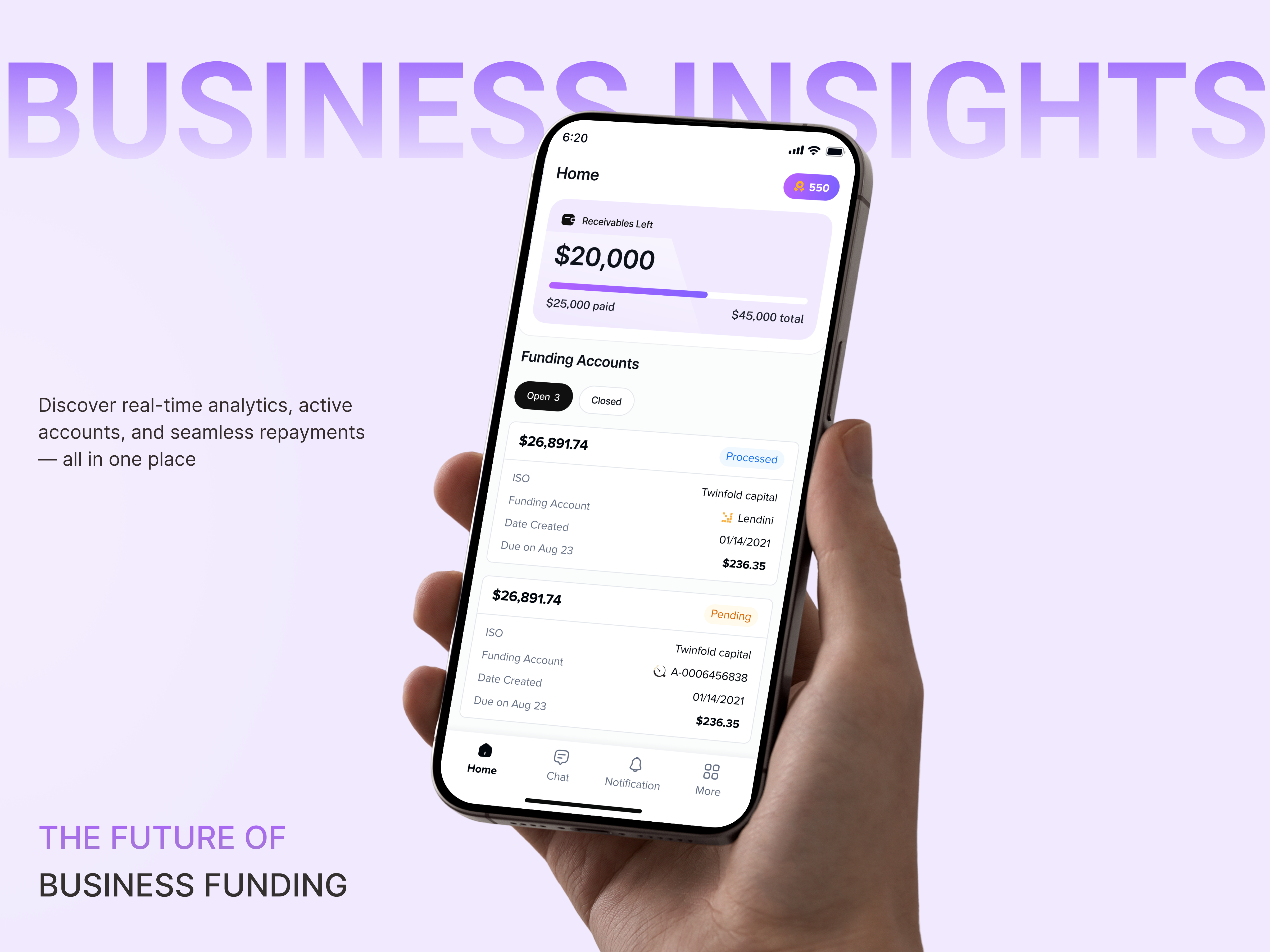 Modern Funding App UI – Smarter Finance & Investment Management account management dashboard appdesign branding finance funding app design funding funding app design funding app ui funding application funding report funds management application funds management system graphic design investment mobile funding dashboard transaction ui ux design uiuxdesign wallet