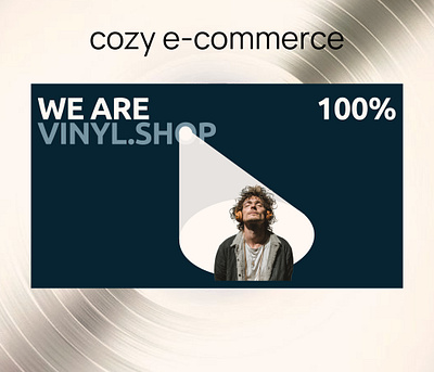 Vinyl record store in Berlin design illustration typography ui ux