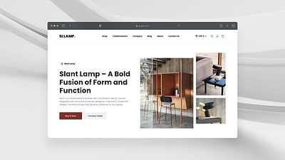 Modern Furniture Landing - Hero Section app design branding design figma design graphic design landing page sass design shopify ui ui design ux design web design website design