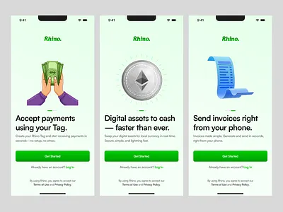 Splash Screens design fintech mobile ui ux