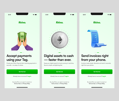 Splash Screens design fintech mobile ui ux