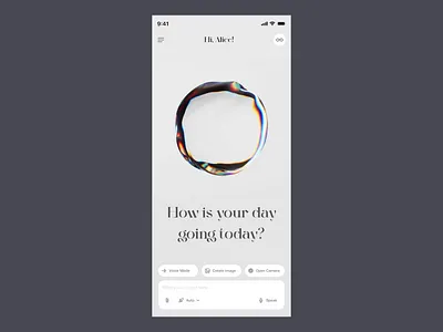 AI Assistant Home - AI Chat - Mobile 3d ai ai app ai assistant ai interaction ai mobile app akshay hooda animation app artifical intelligence best designer graphic design home india mobile motion design motion visual screen startup ui