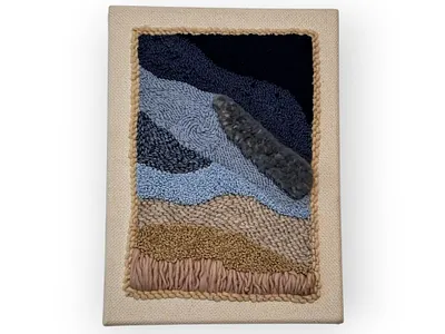 Ocean art diy punch needle