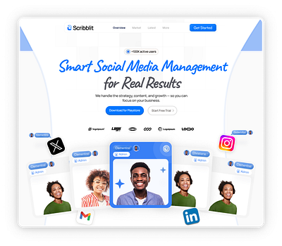 Scribblit - SSMM website design concept