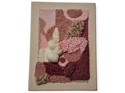 Roses art diy punch needle