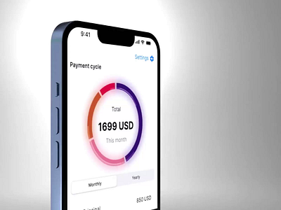 Mortgage payments – interactive chart animation banking chart design figma loan mortgage motion graphics rive ui