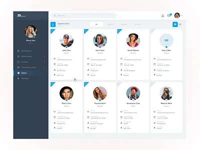 Dashboard adobe xd app dashboard