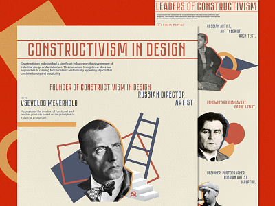 Constructivism in Design artmovement avantgarde constructivism design designhistory figmadesign graphicdesign historyofdesign illustration landingpage posterdesign russiandesign typography ui ux webdesign