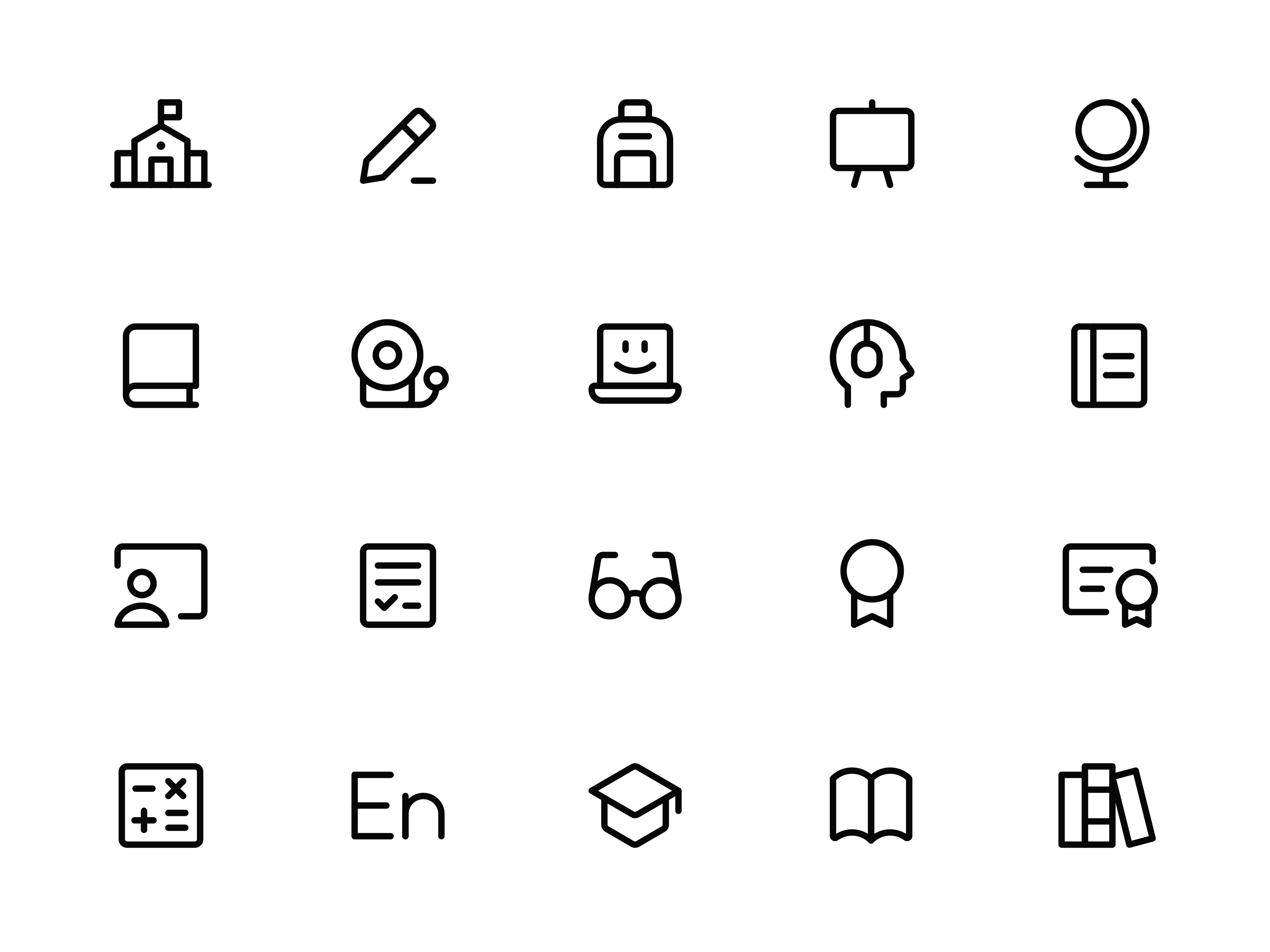 Myicons✨ — Education, Learning vector line icons design system figma figma icons icon design icon pack icons icons design icons library icons pack interface icons line icons sketch icons ui icons ui kit uidesign web design web designer