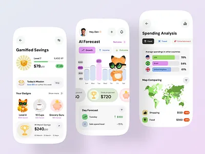Gamified Finance App app app design baning bank design finance finance app fintech fintech app mobile mobile app ui ux