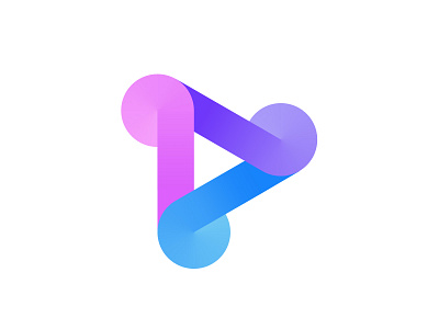 Infinity Play Shape Logo Design // For Sale abstract logo app icon blockchain logo bold logo branding creative agency logo digital logo futuristic logo gradient logo infinity logo logo loop logo minimalist logo modern logo play logo startup branding streaming logo tech logo triangle logo video platforms logo