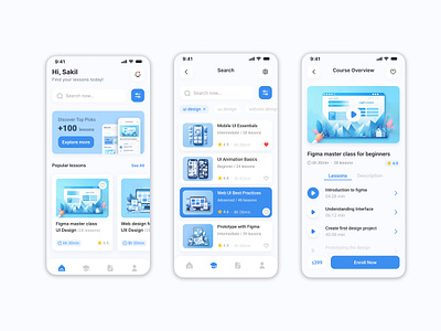 E-learnig App UX/UI Design. app ui design best ui design best ux designer i 2026 course app uxui designer course selling app uxui design designer digital product designer e learnig app uxui design elearnig app design in dribbble logo most popular app designer popular uxui design ui ui designer ui desiner ux ux dsigner uxui uxui designer