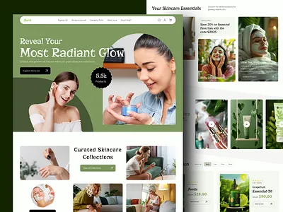 Shopify Ecommerce Skincare Product beauty ecommerce online shop shopify store shopify website skin care skincare skincare product