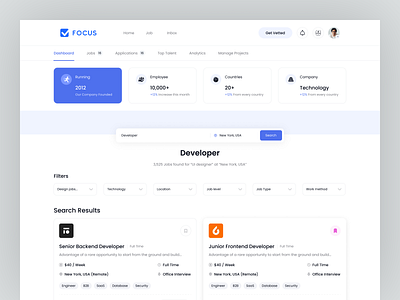 Job Search Platform admin panel career counseling dashboard dashboard design freelancer dashboard hiring job application job board job finder job listing job portal job seeker marketplace marketplace ui product product design recruitment startup web website