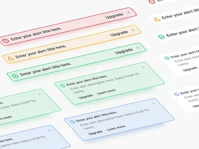 🚨 Alerts Component - Lumin UI alart apptication branding component design system info luminui success ui ui design warning web application