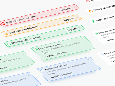 🚨 Alerts Component - Lumin UI alart apptication branding component design system info luminui success ui ui design warning web application
