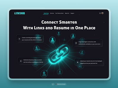 Designing the Future of Networking: LinkShub app brandidentity branding brandingdesign designshowcase dribbble futuristicdesign graphic design illustration interactiondesign landingpage logo moderndesign networkingapp portfoliodesign resumedesign typography ui ux websitedesign