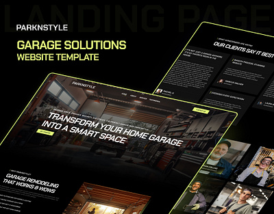 ParkNStyle – Home and Garage Solutions Template automobile automobile website car repair car repair website design designtocodes garage garage service garage solutions landing page one page service website ui uiux design website design