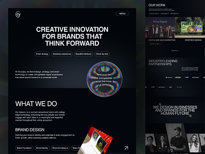 Digital Agency Website UX/UI Design branding website design business website creative agency creative studio ui custom studio design dark web design digital agency digital branding ui minimal agency ui modern ux web portfolio web ui service website ui ui ux design uiux service page website design