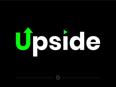 Upside Wordmark logo design luxurybranding