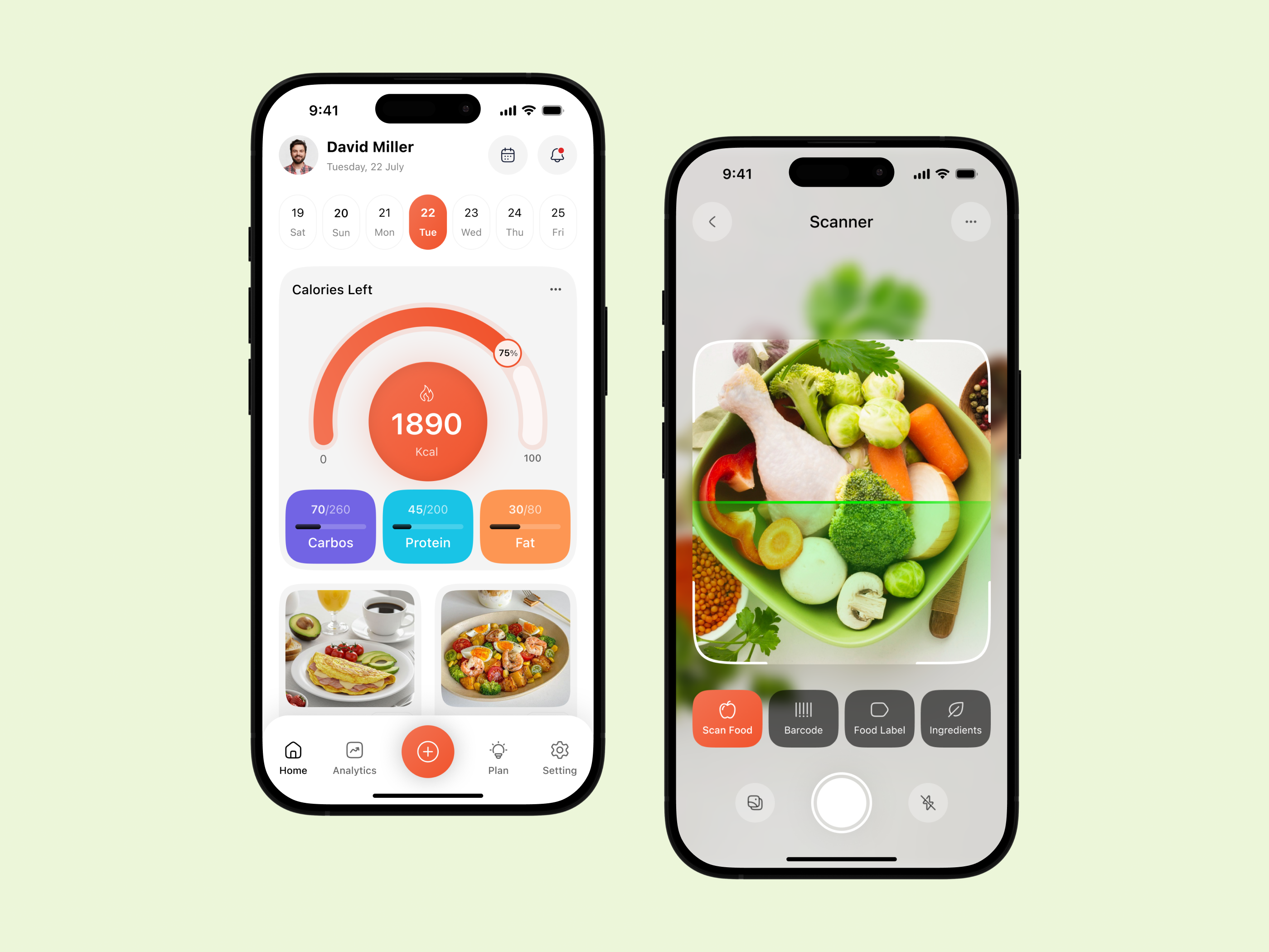 Ai Calorie Tracker Mobile App activity ai ai assistant app callories concept fitness food calorie health ios minimal mobile tracker tracking ui ux