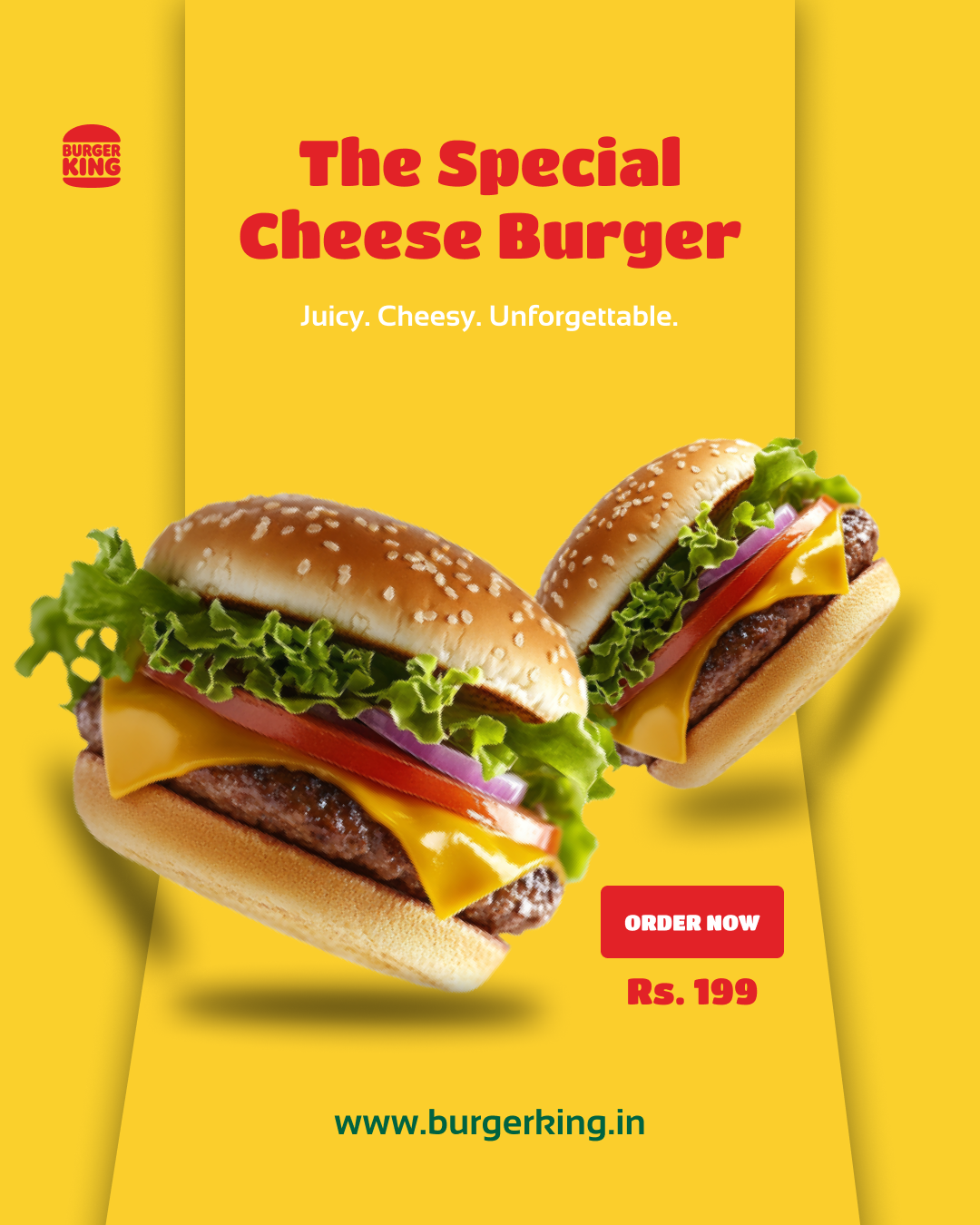 Special Burger - Ad Poster 3d animation branding design graphic design illustration logo motion graphics ui