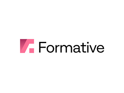 F logo design for Formative brand brand identity branding f logo f mark icon logo logo design logotype modern logo symbol