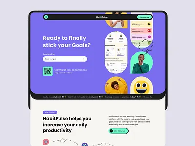HabitPlus - Growth & Activity Planner App Landing Animation 🌱 animation video app animation app design branding clean design design agency growth habit minimal mobile app design productive app ui ui ux designer ux ux design web design web design agency