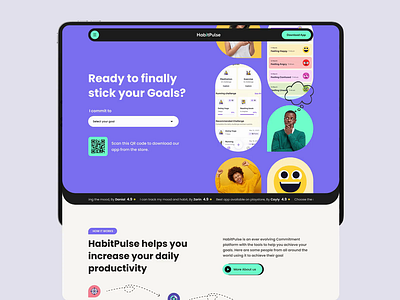 HabitPlus - Growth & Activity Planner App Landing Animation 🌱 animation video app animation app design branding clean design design agency growth habit minimal mobile app design productive app ui ui ux designer ux ux design web design web design agency