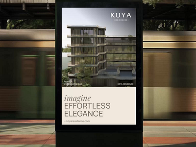 KOYA Real Estate Development - Digital Signage branding digital ad digital advertisement digital signage elegant luxury contractor luxury homes luxury real estate development marketing billboard miami minimal ooh promo ad real estate real estate developers social media uniko