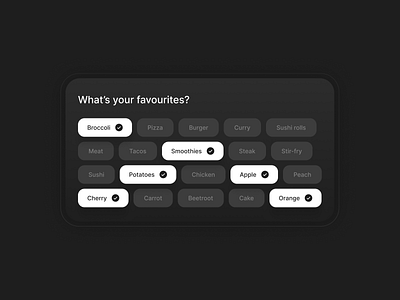 Minimal Food Selection UI Exploration design graphic design interaction interface ui ux web