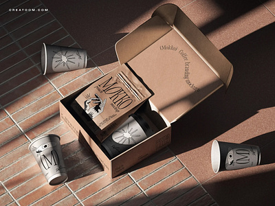 😍 Stand Up Pouch And Coffee Cup In A Box Mockups adobe photoshop coffee cup coffee mockup coffee pouch craft box free free mockup freebies graphic design mockup packaging mockup paper cup pouch mockup psd