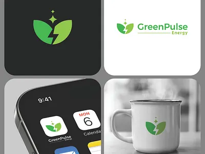 greenpulse energy branding logo