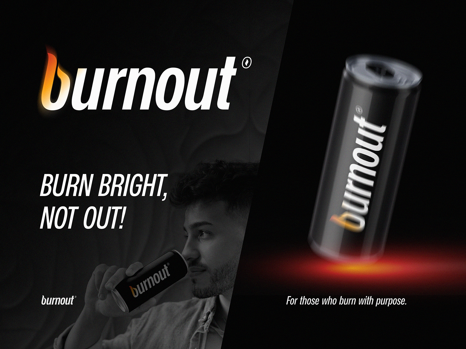 Example of Burnout — Energy Drink Branding Concept
