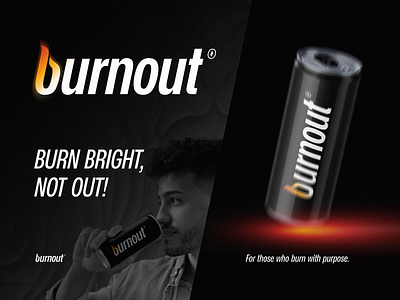 Burnout — Energy Drink Branding Concept blockchain branding drink fire fitness food gradient health icon identity lepisov lettering logo packaging type typography wellness