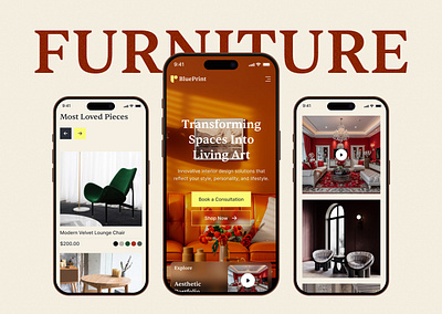 Furniture E-commerce Website UI Design b2b business website chair decor design ecommerce website furniture furniture website interior interior website landing page marketplace portfolio website ui ui design web design web ui design website website design wordpress