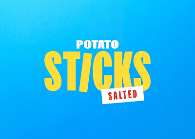 Estrella potato sticks animation design estrella food graphic design identity illustration lettering logo motion graphics snacks