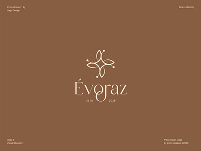 Boutique Logo of Évoraz , fashion Logo , Luxury Logo boutique fashion landing page saas software ui web design web site web ui design
