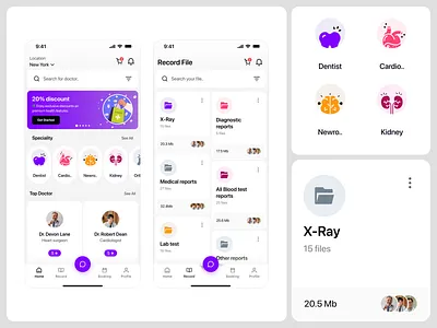 MediqoAI - Doctor Booking App app design book appointment book doctor online booking app clinic design system doctor app doctor appointment healthcare medical app medical booking app medical care online consultation app online doctor online healthcare patient app schedule ui ux wavespace widget