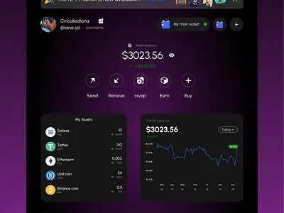 Web 3 Wallet UI crypto ui design web 3 web design